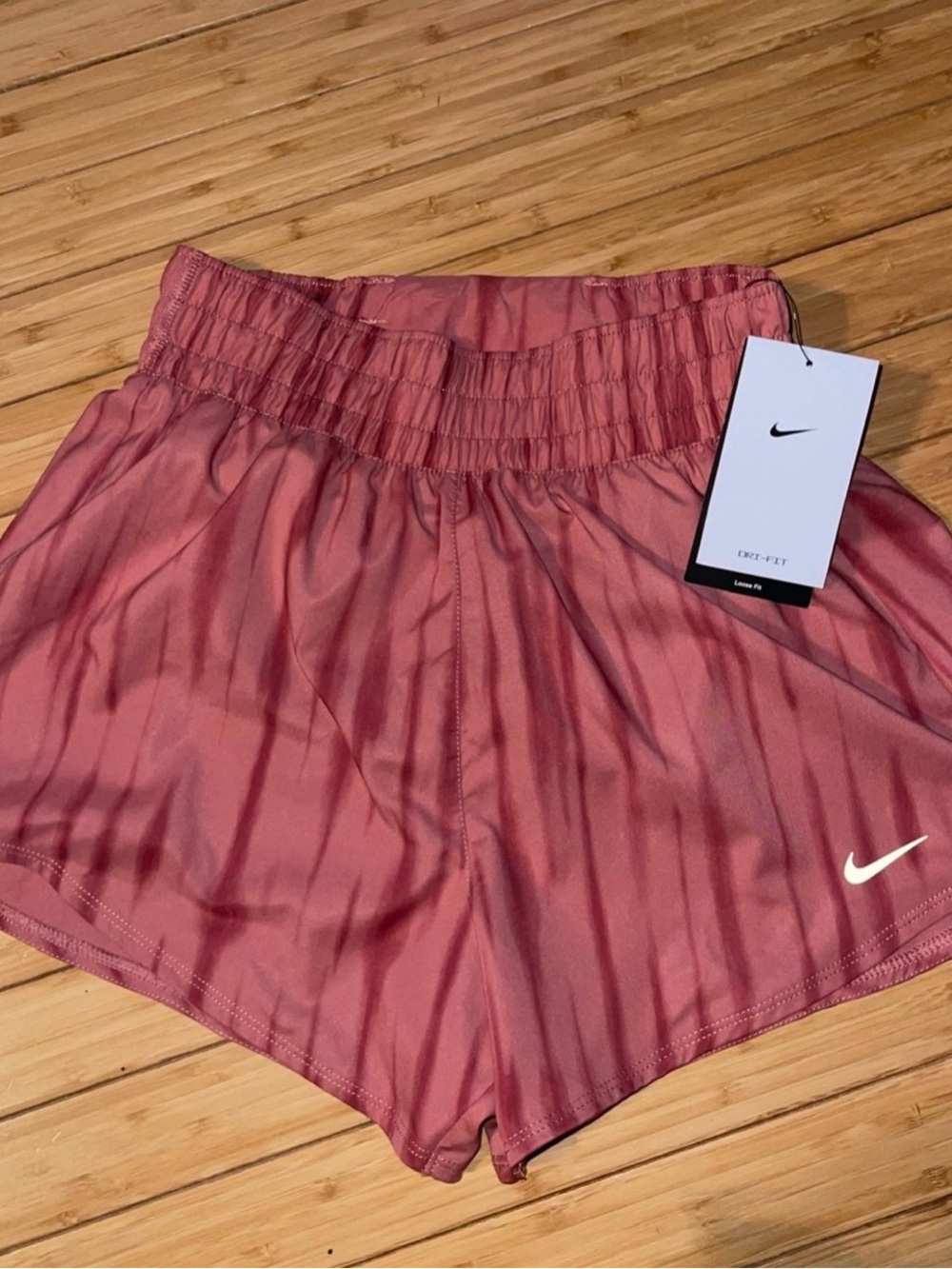 Nike Women's One Dri-FIT High-Waist Brief-Lined Printed Short